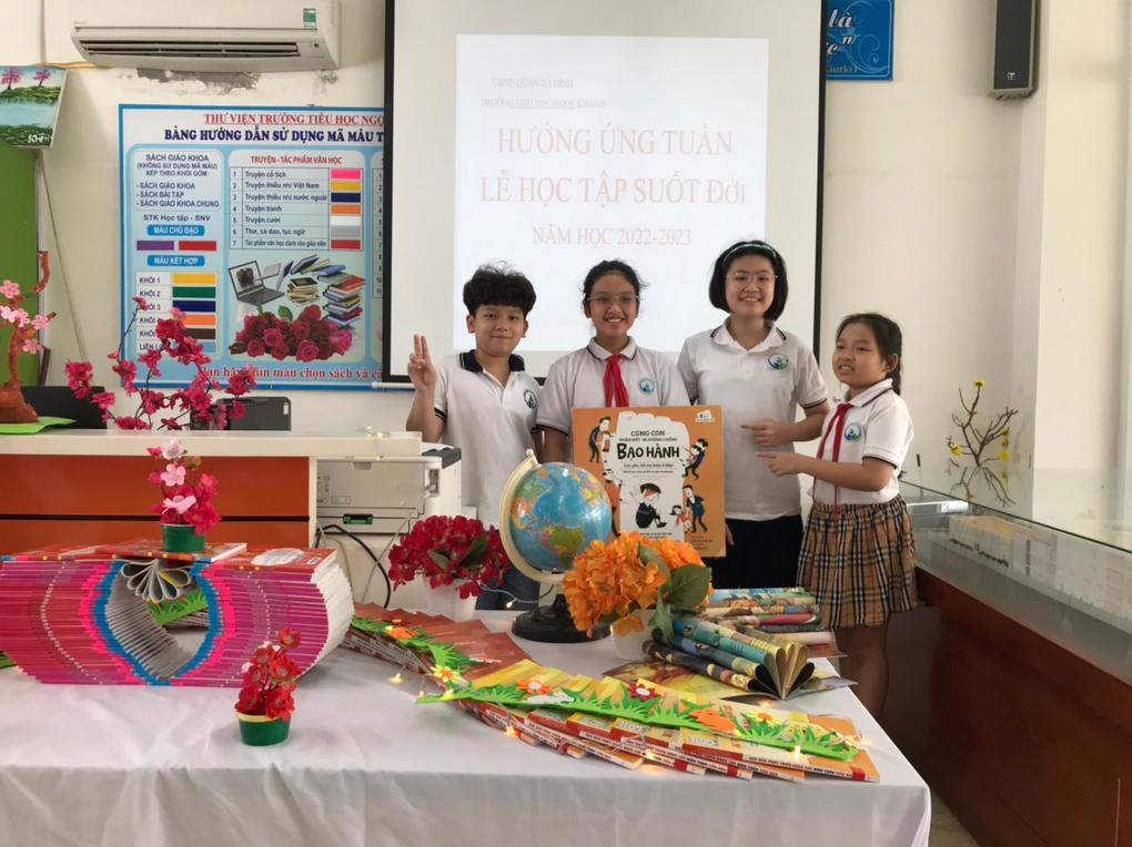 Thư viện trường Tiểu học Ngọc Khánh hưởng ứng“Tuần lễ hưởng ứng học tập suốt đời năm 2022”