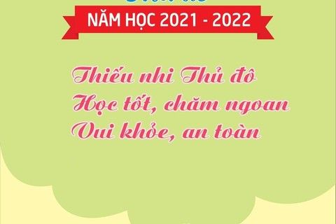 Liên đội trường Tiểu học Ngọc Khánh phát động chủ đề năm học 2021 - 2022